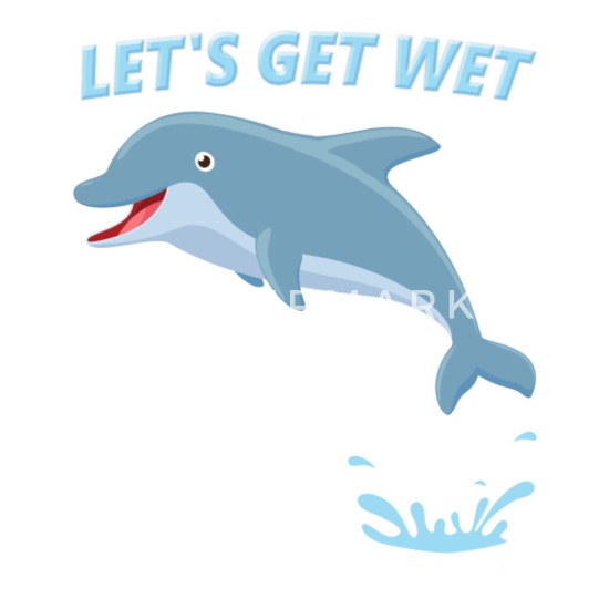 Witziger Delfin Spruch Let S Get Wet Tiere Manner Premium T Shirt Spreadshirt