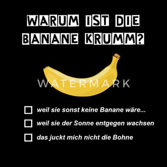 Warum ist die Banane krumm? Frage und Antworten Männer Premium T-Shirt