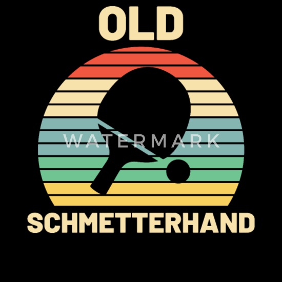 Neu Herren Tischtennisspieler Old Schmetterhand Spruch Premium Geschenk T-Shirt 