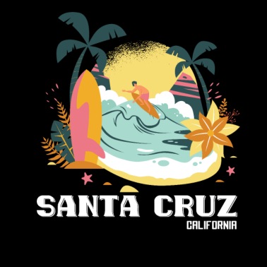 Santa Cruz California Surfing Surfer vintage retro Camiseta sin Mangas 
