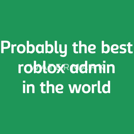 Probably The Best Roblox Admin In The Wo Men S Premium T Shirt