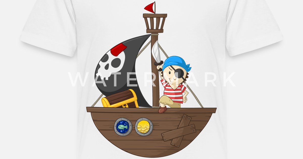 Personnalisé Fille Pirate Full Color Sublimation T Shirt 