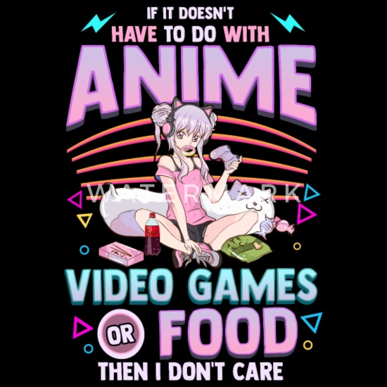 Anime gamer girl kawaii