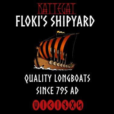 VIKINGS RAGNAR KATTEGAT Sew on patch FLOKI SHIPYARD QUALITY LONG BOATS 