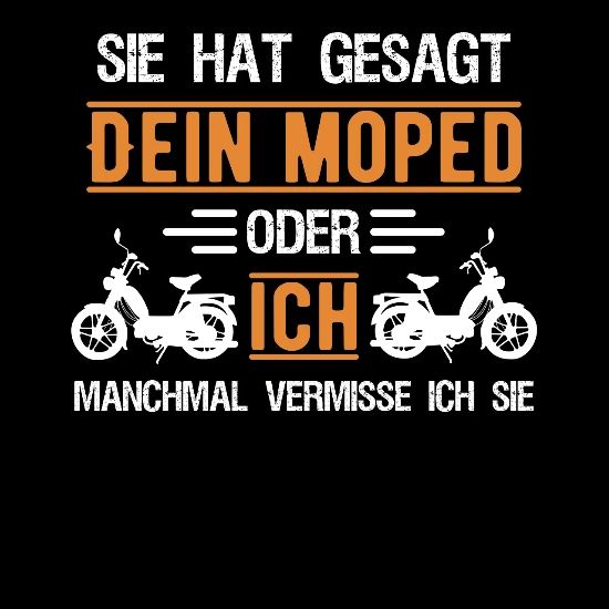 Moped Mopedfahrer Mofa Roller Spruch Geschenk Manner Premium Kapuzenjacke Spreadshirt