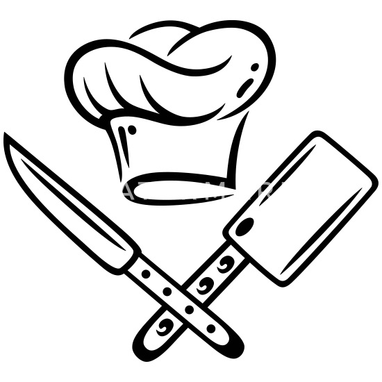 cooking hat with knives mouse pad  spreadshirt