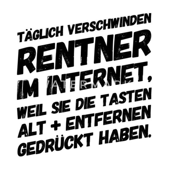Rentner Rentnerin Lustige Spruche Computer Mousepad Spreadshirt