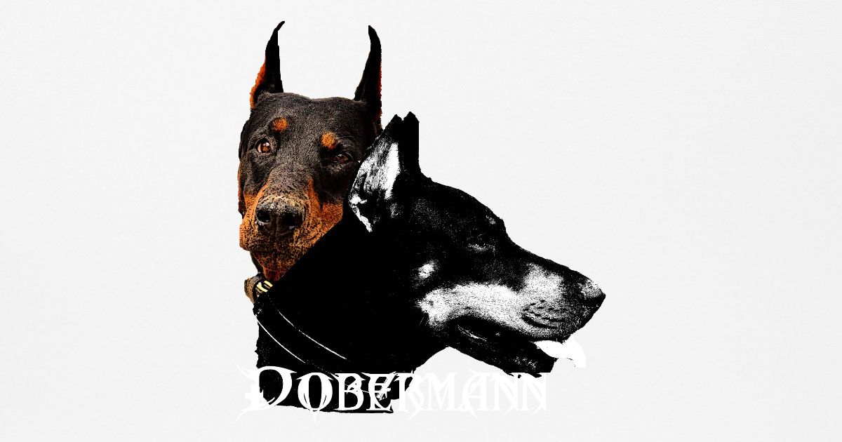 Dobermann Visage De Chien Tete De Chien Chien Chien Tapis De Souris Spreadshirt