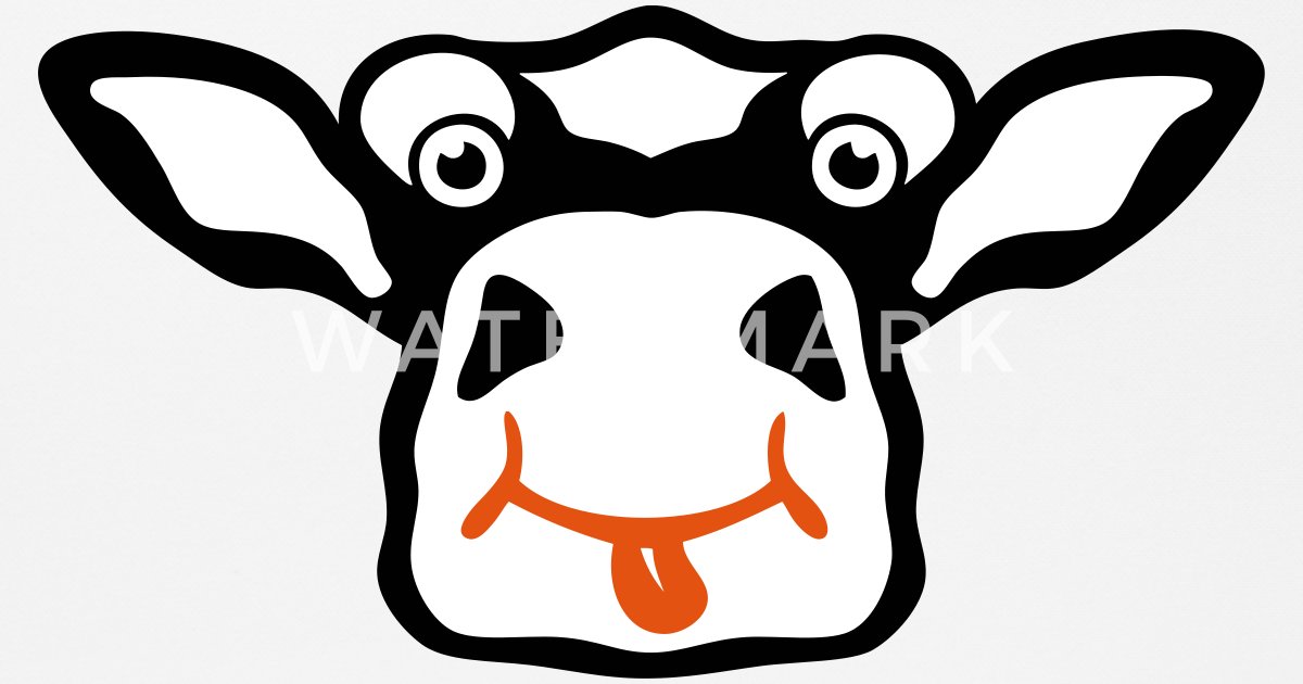 gracioso animal dibujo vaca 511' Alfombrilla de ratón | Spreadshirt