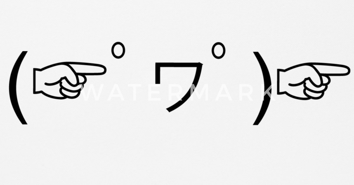 Happy Emoji Emoticon Funny (☞ ゚ ヮ ゚) ☞ Ascii Art' Mouse Pad | Spreadshirt