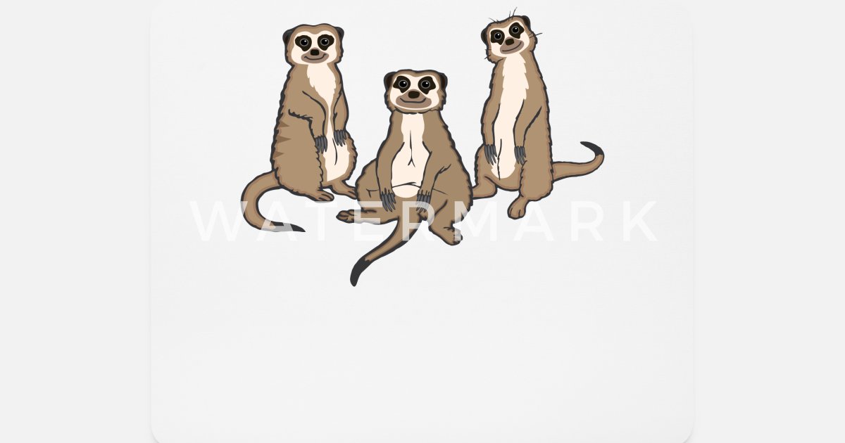 Funny meerkat group gift zoo animals' Mouse Pad | Spreadshirt