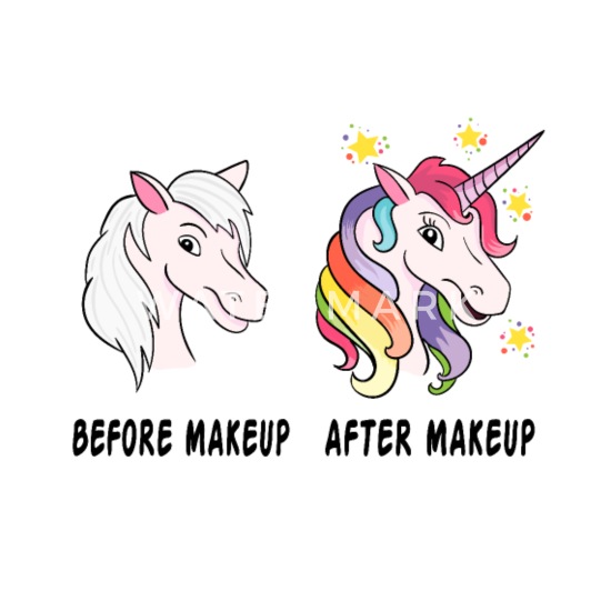 difícil Gracioso Oso Maquillaje unicornio maquillaje pony niña' Alfombrilla de ratón |  Spreadshirt