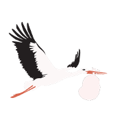 La Cigogne Amene Un Bebe Tapis De Souris Spreadshirt