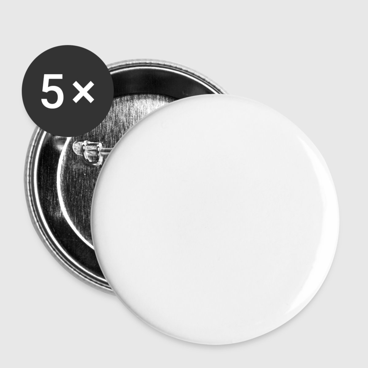 Buttons large 2.2''/56 mm (5-pack) - Front