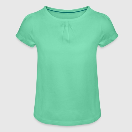 Girl's T-Shirt with Ruffles - Front