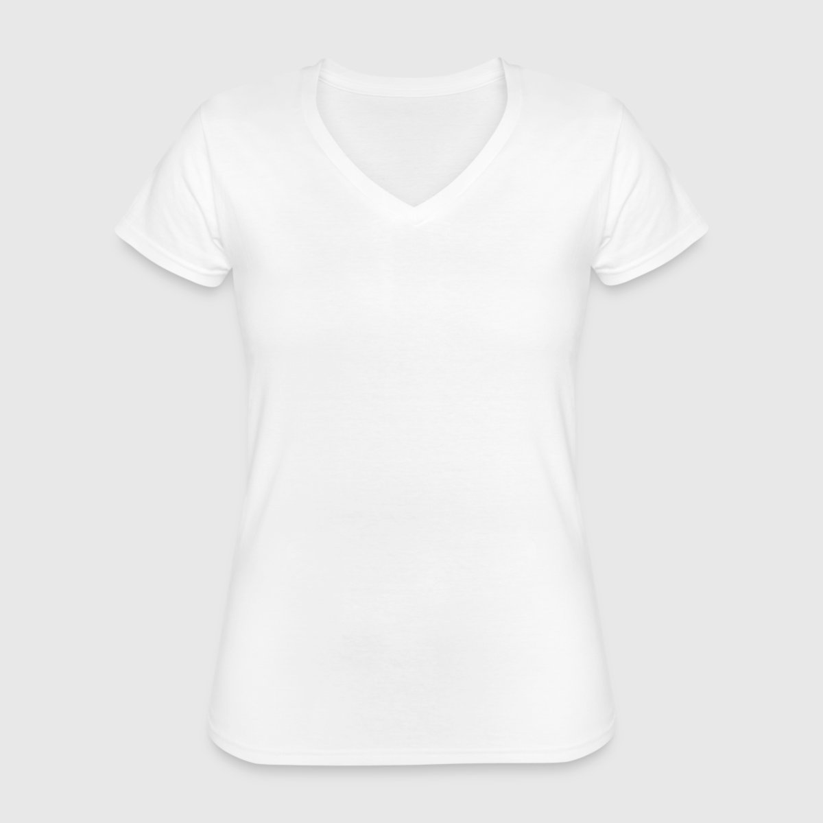 Klassisches Frauen-T-Shirt mit V-Ausschnitt - Vorne