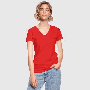 T-shirt classique col V Femme - Devant