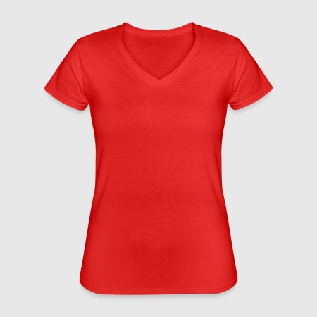 Klassisches Frauen-T-Shirt mit V-Ausschnitt - Vorne