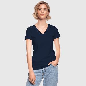 Klassisk T-skjorte med V-hals for kvinner - Foran
