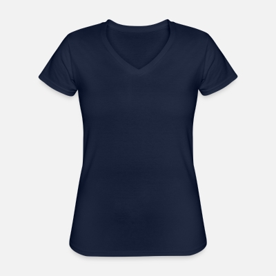 Klassisches Frauen-T-Shirt mit V-Ausschnitt