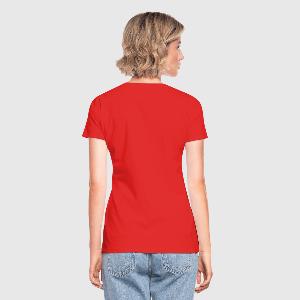 Klassisches Frauen-T-Shirt mit V-Ausschnitt - Hinten