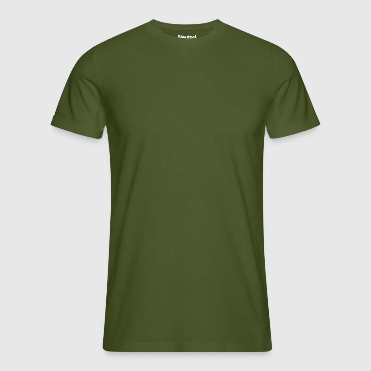 Men's Organic T-Shirt with Rolled Sleeves - Front