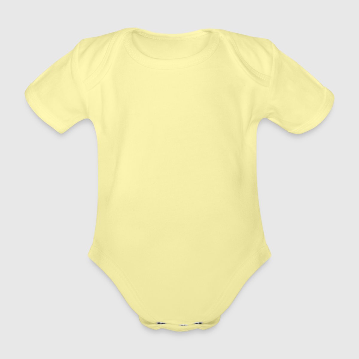 Organic Short-sleeved Baby Bodysuit - Front