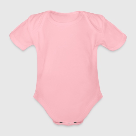 Ekologisk kortärmad babybody - Fram