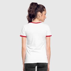 Frauen Kontrast-T-Shirt - Hinten