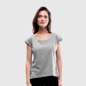 Frauen T-Shirt mit gerollten Ärmeln - Vorne