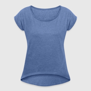 Women's T-Shirt with rolled up sleeves - Front