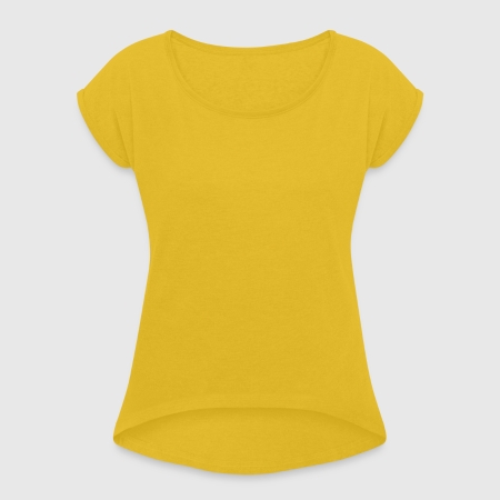 Frauen T-Shirt mit gerollten Ärmeln - Vorne