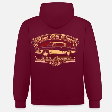 Bikes And Cars Collection Wartburg 311 Coupe - Unisex Hoodie zweifarbig
