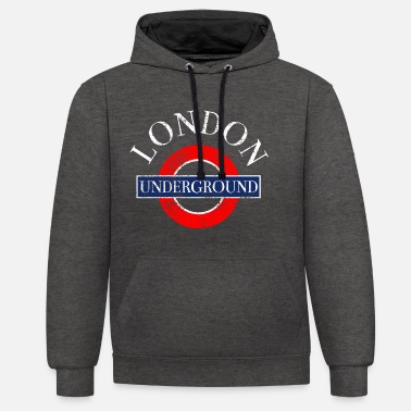 Underground London Underground - Unisex Hoodie zweifarbig