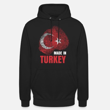 Turquie Turquie Turquie drapeau ADN - Sweat à capuche unisexe