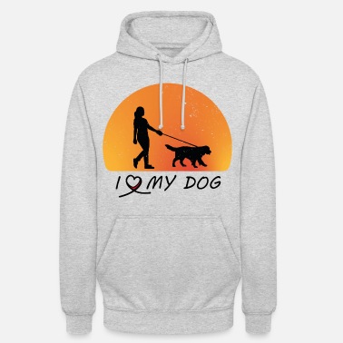 Amo Il Mio Amo il mio cane - amo il mio cane vintage - Hoodie unisex