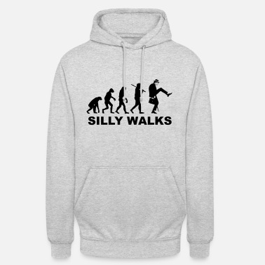 Ewolucja - Silly Walks - Monty Python - Bluza z kapturem unisex