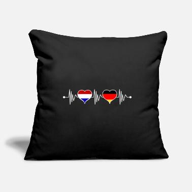 Nederland Nederland Holland Duitsland Heartbeat Flag - Kussenhoes