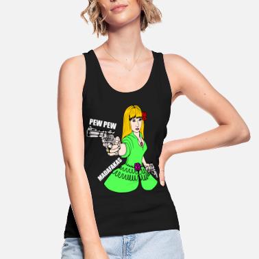Supermamá pew pew madafakas women - Camiseta de tirantes orgánica mujer