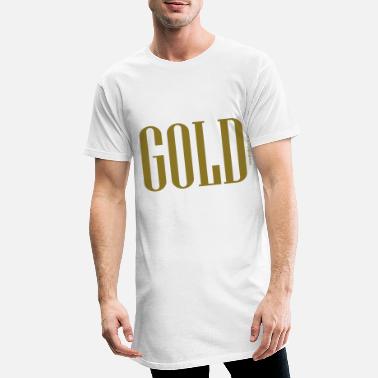 Gold Gold metallic-gold font wealth noble shirt - Men&#39;s Long T-Shirt