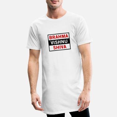 Vishnu Brahma Vishnu Shiva - T-shirt long Homme