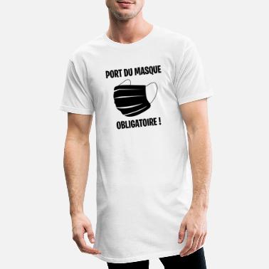Port Port du masque obligatoire - T-shirt long Homme
