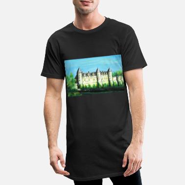 Château De Pierre chateau fort avec douves - T-shirt long Homme