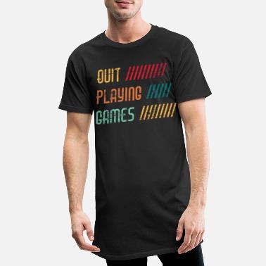 Download Vintage Nice Game Shirt For Gamers Quitter les - T-shirt long Homme