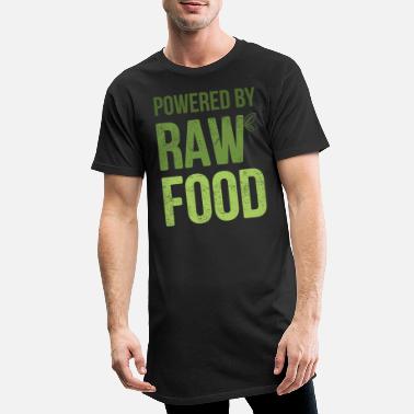 Rauw Grappig Powered By Raw Food Vegan product - Mannen Longshirt