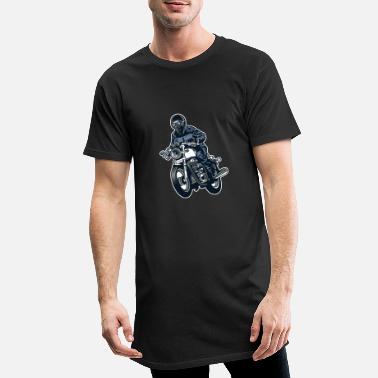 Cafe Motocyklista Caferacer - Długa koszulka męska