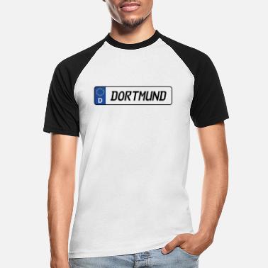 Nummernschild Nummernschild Dortmund - Männer Baseball T-Shirt