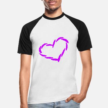 Elsker Hjertet Hjertet elsker hjerte - Baseball T-skjorte for menn