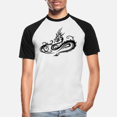Swirl Dragon avec le symbole de l&#39;infini - T-shirt baseball Homme