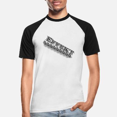 Skrå Skrå skrifteffekt - Baseball T-skjorte for menn